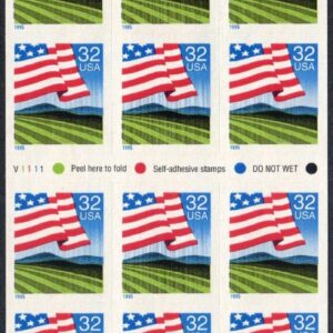 Scott #2919a FLAG OVER FIELD (Farm) Booklet of 18 32¢ Stamps - MNH P#V1111