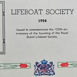 Stamp Europe Netherlands 1924 Lifeboat Society #140 and #141 used