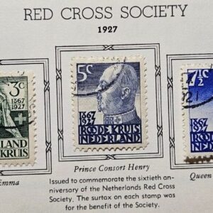 Stamp Europe Netherlands 1927 Red Cross Semi-Postal SP14 B16-20 used
