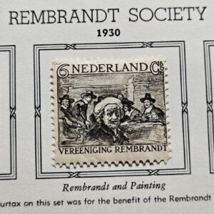 Stamp Europe Netherlands 1930 Rembrandt Semi-Postal B41-43 MLH