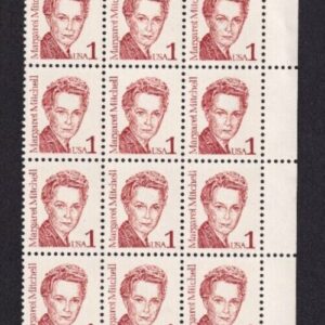 Scott #2168 Margaret Mitchell Gone With the Wind Plate Block of 30 Stamps - MNH