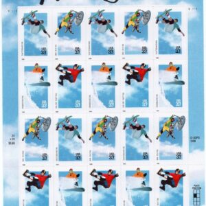 Scott #3324a & 3320b Xtreme Sports & Aquarium Sheet of 20 Stamps - MNH