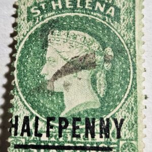 Stamp Atlantic St Helena 1897 Queen Victoria A1(b) #33 used hinged