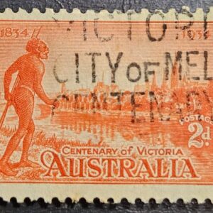 Stamp Australia 1934 Centenary of Victoria A17 #142 used