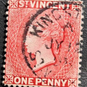 Stamp British Colonies St Vincent Queen Victoria A1 #44 used