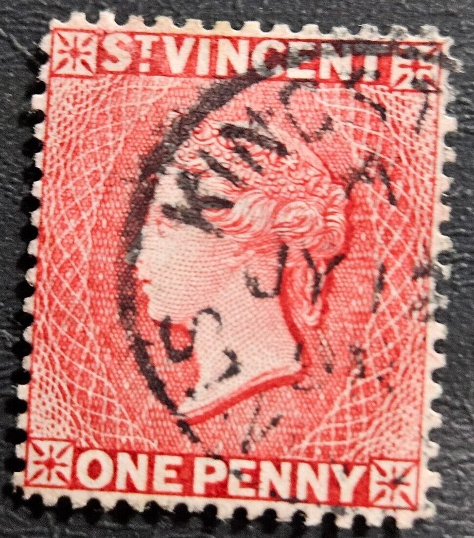 Stamp British Colonies St Vincent Queen Victoria A1 #44 used