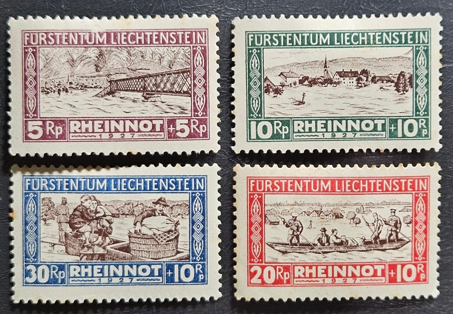 Stamp Europe Liechtenstein 1928 Semi-Postal B7-10 MH