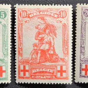 Stamp Europe Belgium 1914 Semi-Postal Merode Monument B28-30 MLH