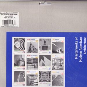 Scott #3910 Masterworks of American Architecture Sheet of 12 Stamps & FDC Sealed