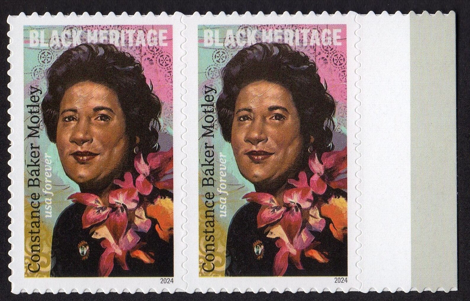Scott #5830 Constance Baker Motley Pair of Forever Stamps - MNH UV