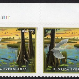 Scott #5751 Florida Everglades Half Sheet Pair Priority Mail Stamp - MNH UV Top