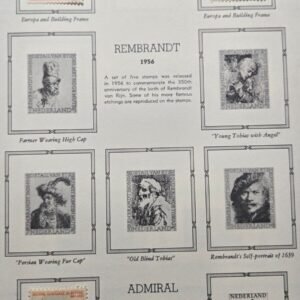 Stamp Netherlands 1956 Europa & Admiral de Ruyter #368-70 used