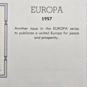 Stamp Netherlands 1957 Europa A88 #372 & 373 MLH