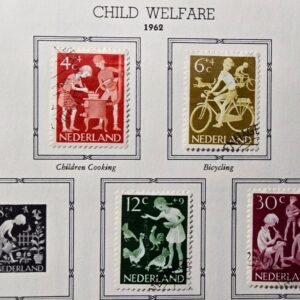 Stamp Netherlands 1962 Child Welfare SP173 B368,369,371 & 372 used
