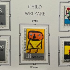 Stamp Europe Netherlands 1965 Child Welfare SP180 B402-406 MLH