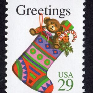 Scott #2872 Christmas Stocking Single Stamp - MNH