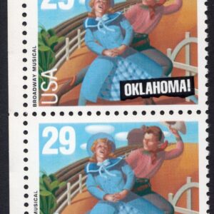 Scott #2722 Oklahoma! Musical Vertical Pair of Stamps - MNH