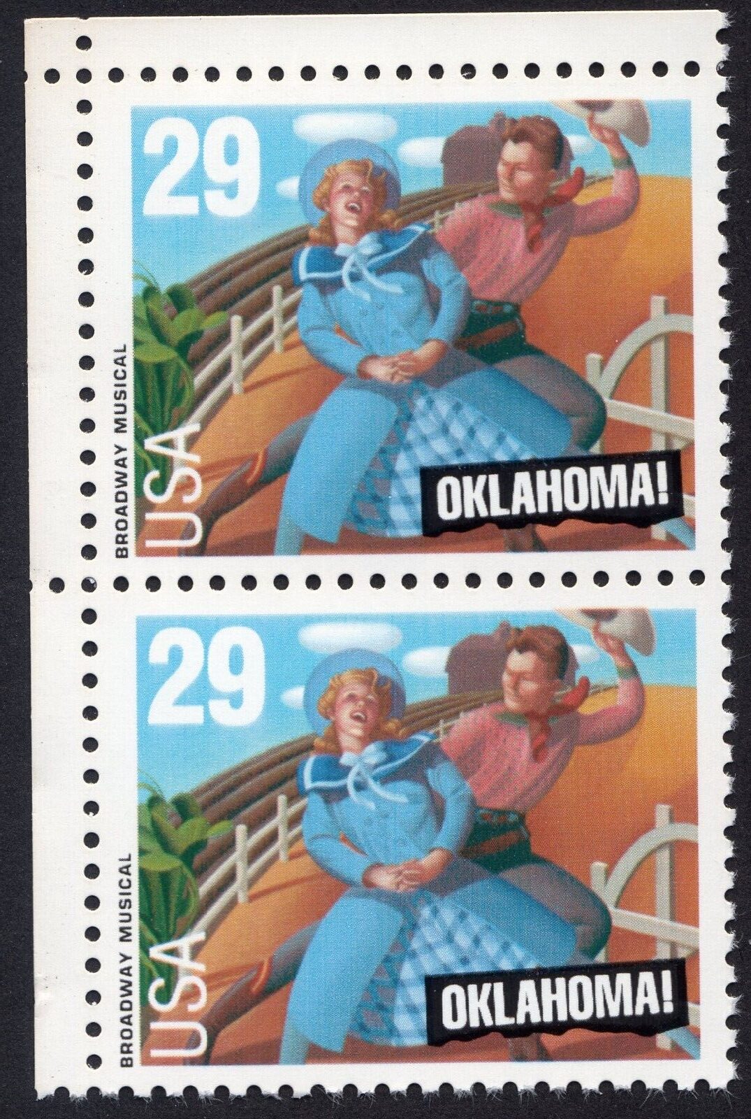 Scott #2722 Oklahoma! Musical Vertical Pair of Stamps - MNH