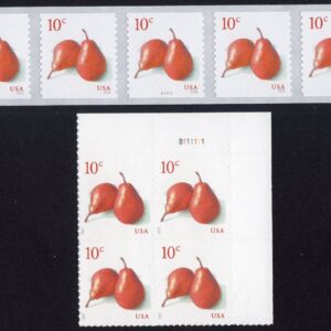 Scott #5039-5178 Pears Plate Block & Plate # Coil (PNC5) of 5 Stamps - MNH