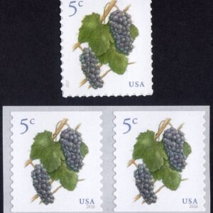 Scott #5038-5177 Grapes Coil Pair & Single Stamp - MNH