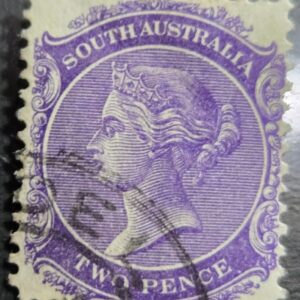 Stamp South Australia 1862 Queen Victoria Two Pence A3 #16 used