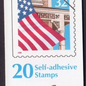 Scott #BK228 (2921a) Flag Over Porch Booklet of 20 Stamps - MNH P#22222