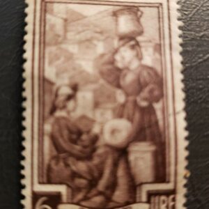 Stamp Europe Italy 1950 6 Lire used, ITALY WORKING