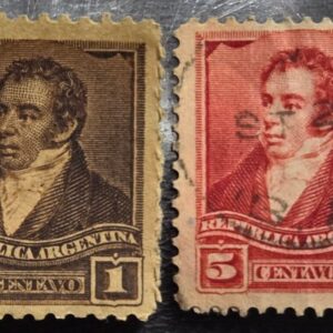 Stamp Argentina Rivadavia 1891-95 A63 #93 ` used