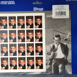 Scott #3692 Cary Grant (Legends of Hollywood) Sheet of 20 Stamps - Sealed Blue