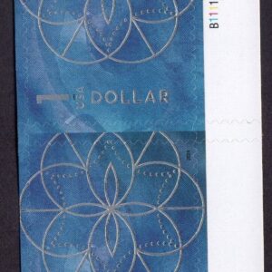 Scott #5853 Blue $1 Floral Geometry Plate # Pair of Stamps - MNH w/Gutter