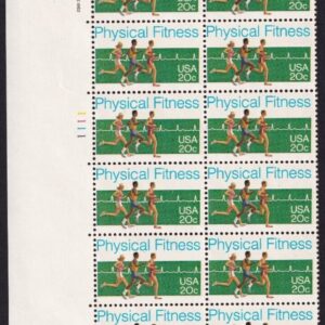 Scott #2043 Physical Exercise (Running) Plate Block of 20 Stamps - MNH