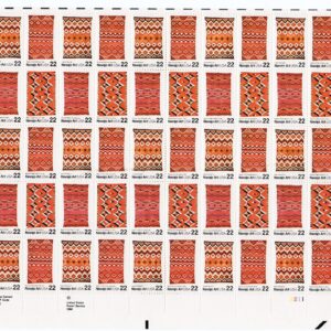 Scott #2238b (2235-38) Navajo Art (Folk Series) 22¢ Sheet of 50 Stamps - MNH