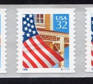 Scott #2915B Flag Over Porch Plate Number Coil (PNC7) of 7 Stamps - MNH #3