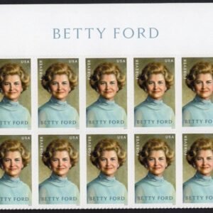Scott #5852 Betty Ford Title Block of 10 Forever Stamps - MNH UV