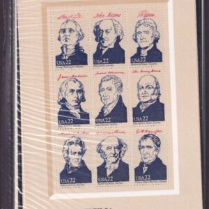 Scott #2216-2219 Ameripex 1986 Presidents (4) Sheet of 9 stamps - Sealed