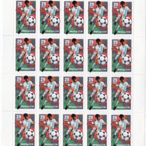 Scott #2834 World Cup Soccer 29c Sheet of 20 Stamps - MNH