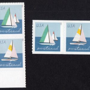 Scott #5748a-5750a Sailboats Postcard Pair of Stamps & Coil Pair - MNH