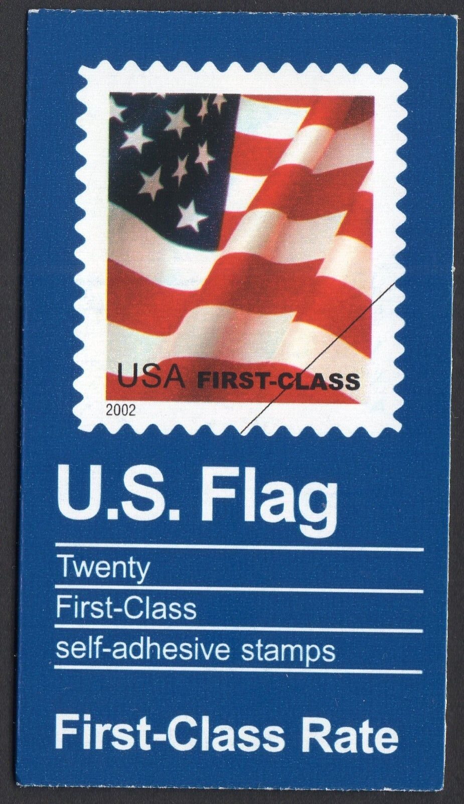 Scott #BK290 (3624a) 2002 Waving Flag Booklet of 20 Stamps - MNH