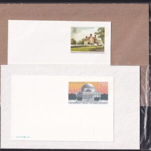 Scott #UX405-UX406 Columbia U & Harriton House PA 23c Stamped Entire Envelope