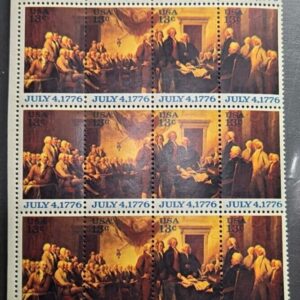 Scott #1694a A1081-1084 Declaration of Independence John Turbull Block of 16 MNH