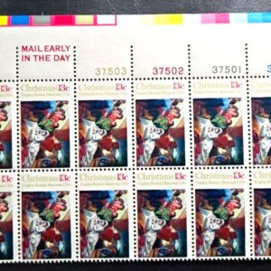 Scott #1701 1976 Nativity by John Singleton Copley Plate Block of 20 Stamps - MN