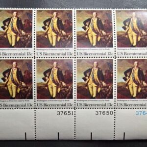 Scott #1704 George Washington - Princeton Block of 16 PN #37647-37651