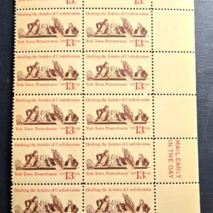 Scott #1726 1977 American Bicentennial Issue 13c Block of 20 #37922