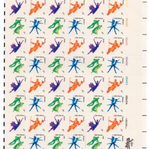 Scott #1752a (1749-1752) American Dance Full Sheet of 48 Stamps - MNH
