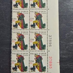 Scott #1729 Washington Praying @ Valley Forge block of 20 p#37892-3, 37892-6 MNH