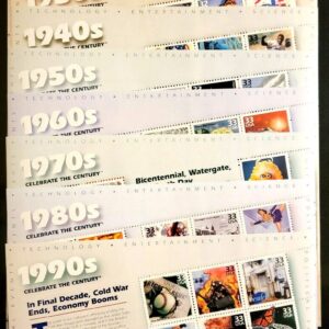 Scott #3182-3191 32¢ & 33¢ Celebrate the Century Complete Set of 10 Sheets - MNH