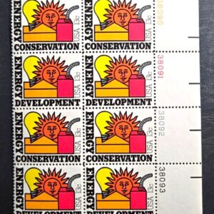 Scott #1724a Energy Conservation & Development P#38088-93 Mr. Zip Block of 16
