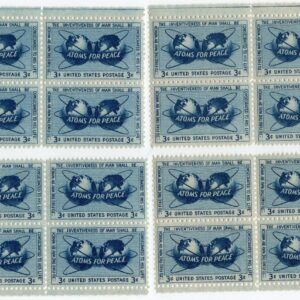 Scott #1070 Nuclear Energy Matched Set of Plate Blocks of 4 Stamps - MNH P#25209