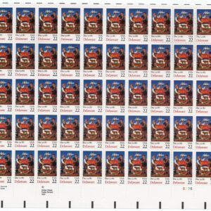 Scott #2336 Delaware 22¢ Sheet of 50 Stamps - MNH P#8676-1
