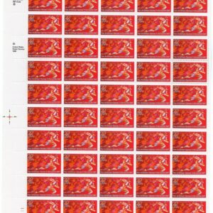 Scott #2247 Pan-American Games Sheet of 50 Stamps - MNH P#11111 LL Cross